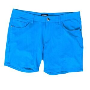 ST33LE Stretch Knit Mens Shorts in Bright Blue Size 31